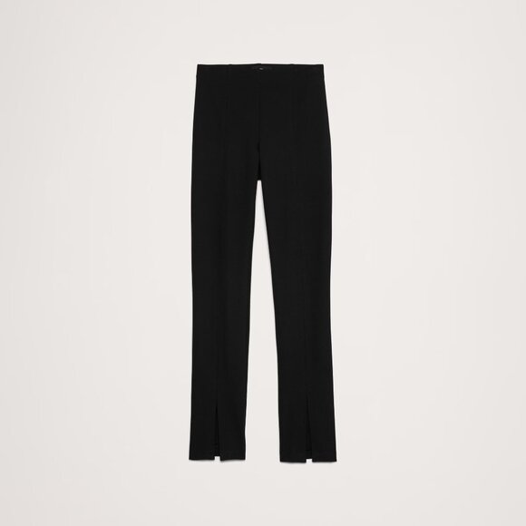 Banana Republic Split-Hem Skinny Everywhere Ponte Pant - Black - Picture 3 of 7